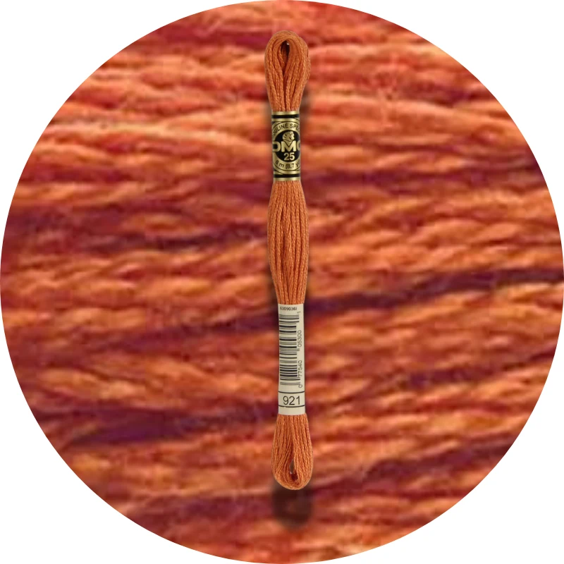 DMC Mouliné Spécial 25, Red/Yellow/Orange Shades 0921