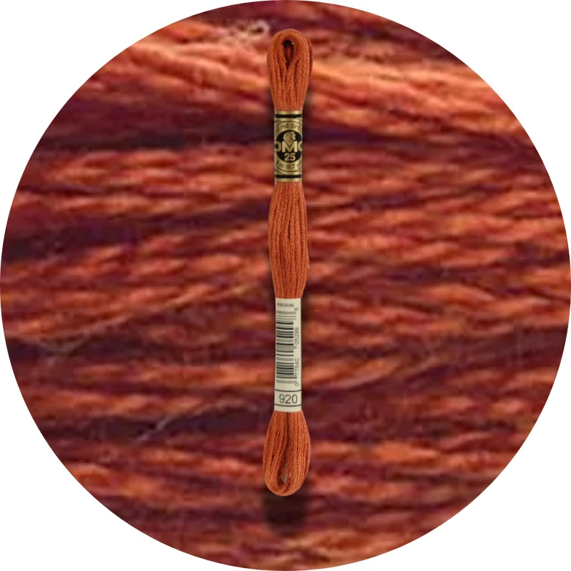 DMC Mouliné Spécial 25, Red/Yellow/Orange Shades 0920