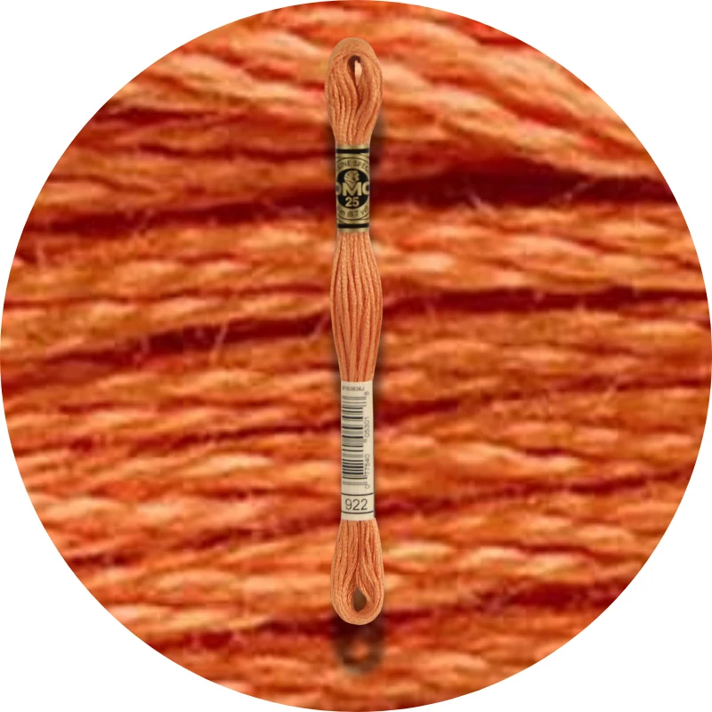 DMC Mouliné Spécial 25, Red/Yellow/Orange Shades 0922