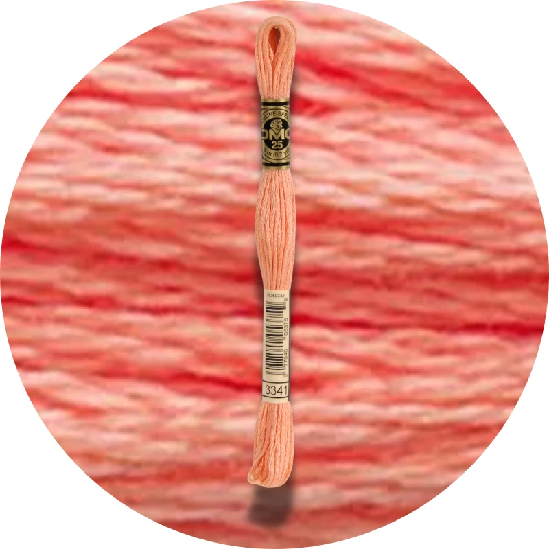 DMC Mouliné Spécial 25, Red/Yellow/Orange Shades 3341