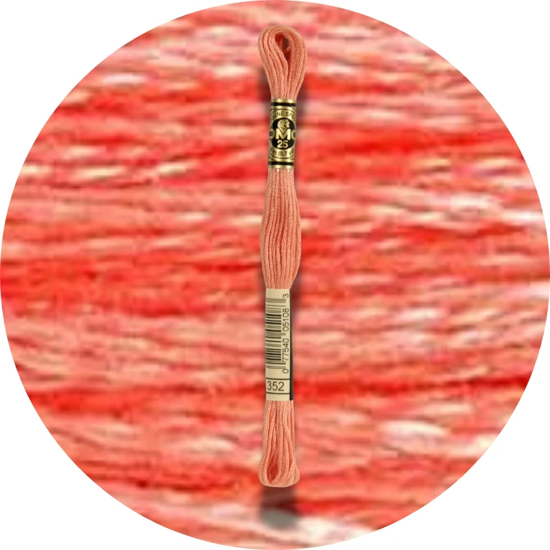 DMC Mouliné Spécial 25, Red/Yellow/Orange Shades 0352