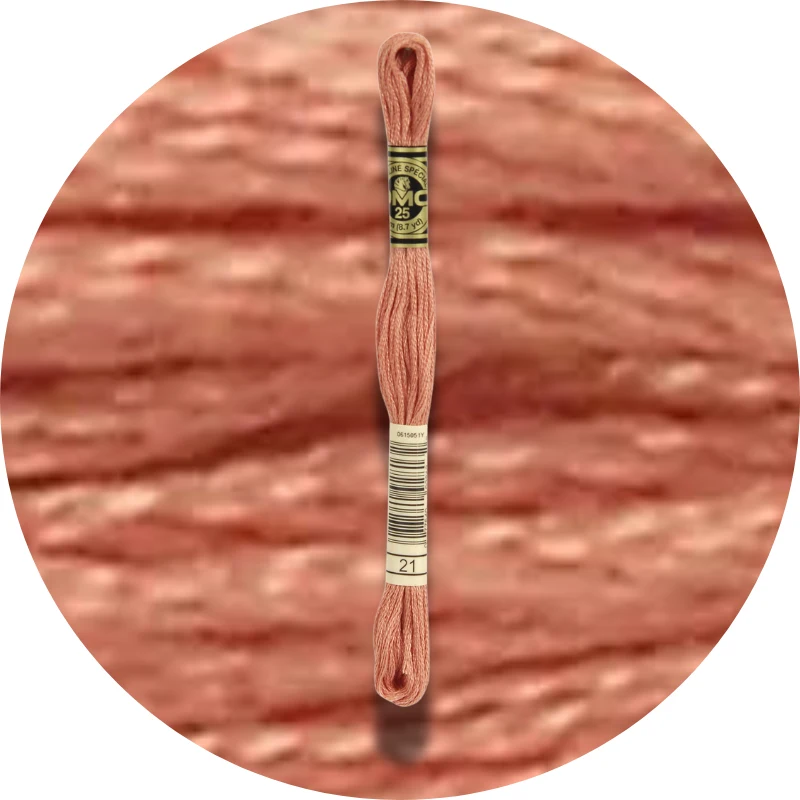 DMC Mouliné Spécial 25, Red/Yellow/Orange Shades 0021