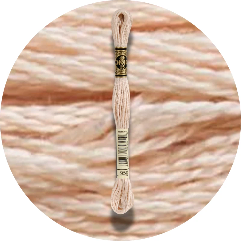 DMC Mouliné Spécial 25, Red/Yellow/Orange Shades 0950