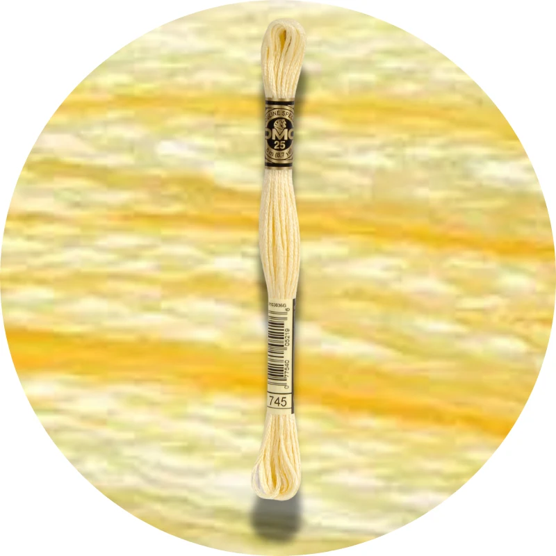 DMC Mouliné Spécial 25, Red/Yellow/Orange Shades 0745