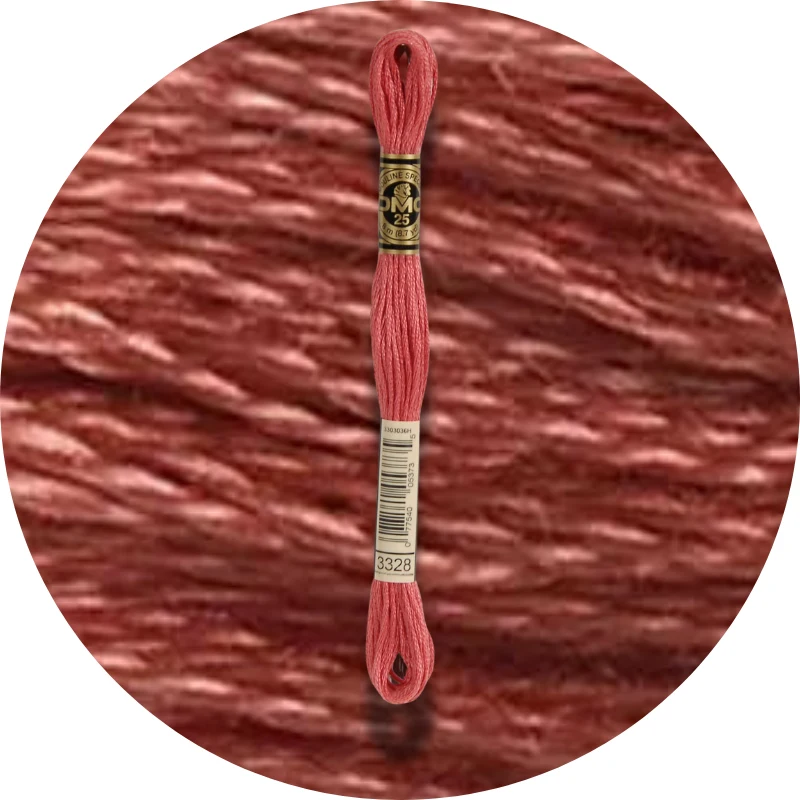DMC Mouliné Spécial 25, Red/Yellow/Orange Shades 3328