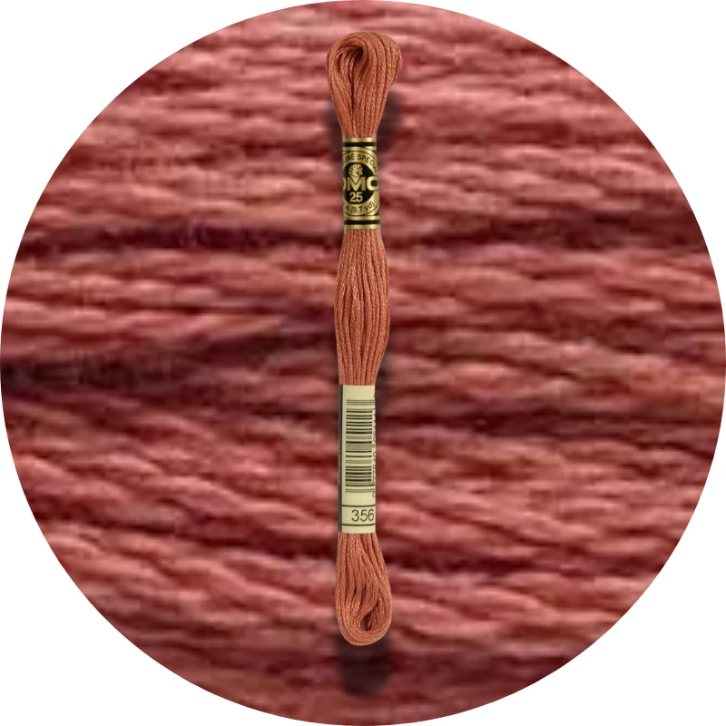 DMC Mouliné Spécial 25, Red/Yellow/Orange Shades 0356