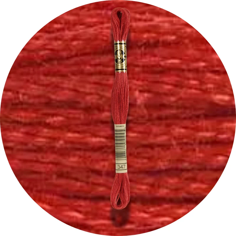 DMC Mouliné Spécial 25, Red/Yellow/Orange Shades 0347