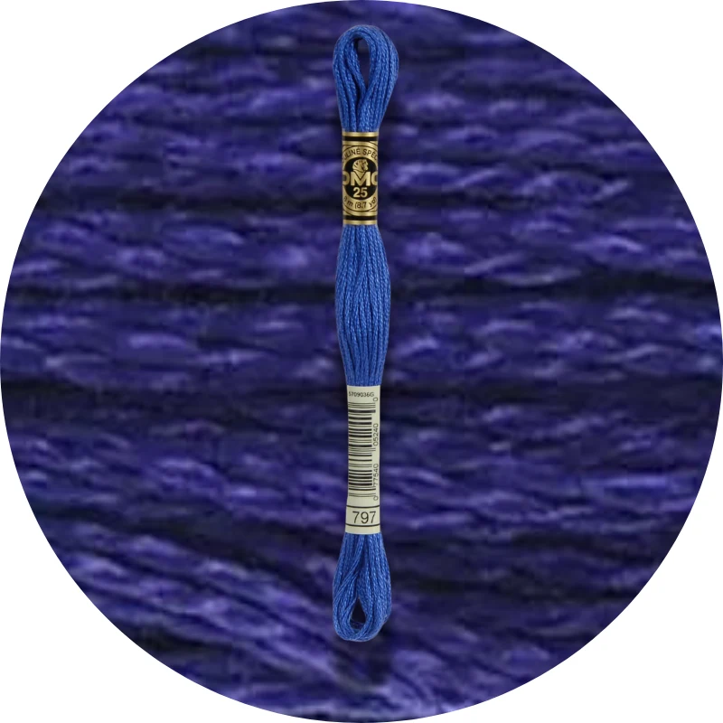 Mouliné Spécial 25, Blue/Purple 0797