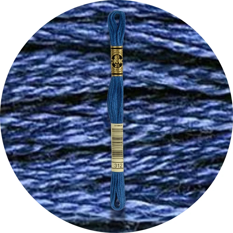 Mouliné Spécial 25, Blue/Purple 0312