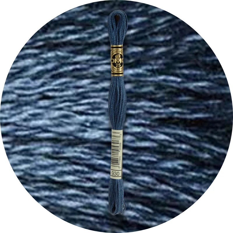 Mouliné Spécial 25, Blue/Purple 0930