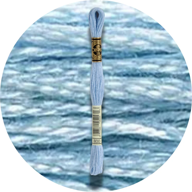 Mouliné Spécial 25, Blue/Purple 0800