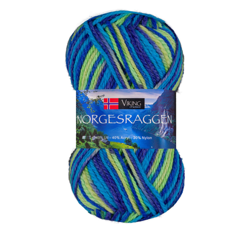Viking Norgesraggen 852 Multi Blue/Green