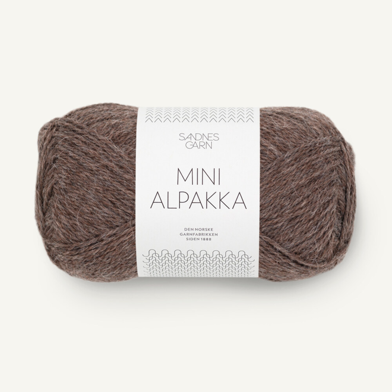 Sandnes Mini Alpakka 2652 Medium Brown Melange