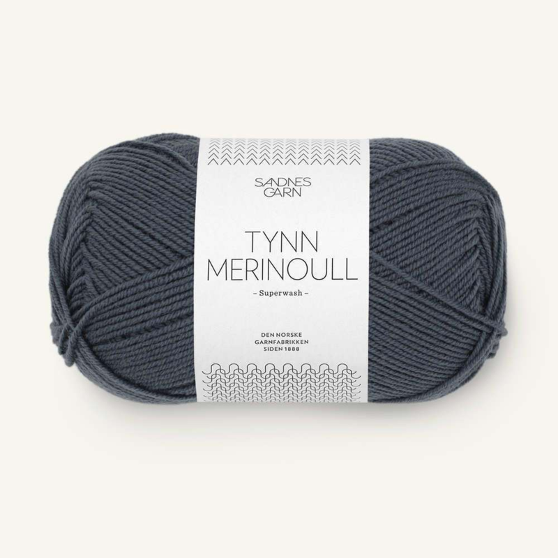 Sandnes Tynn Merinoull 6071 Grey Blue
