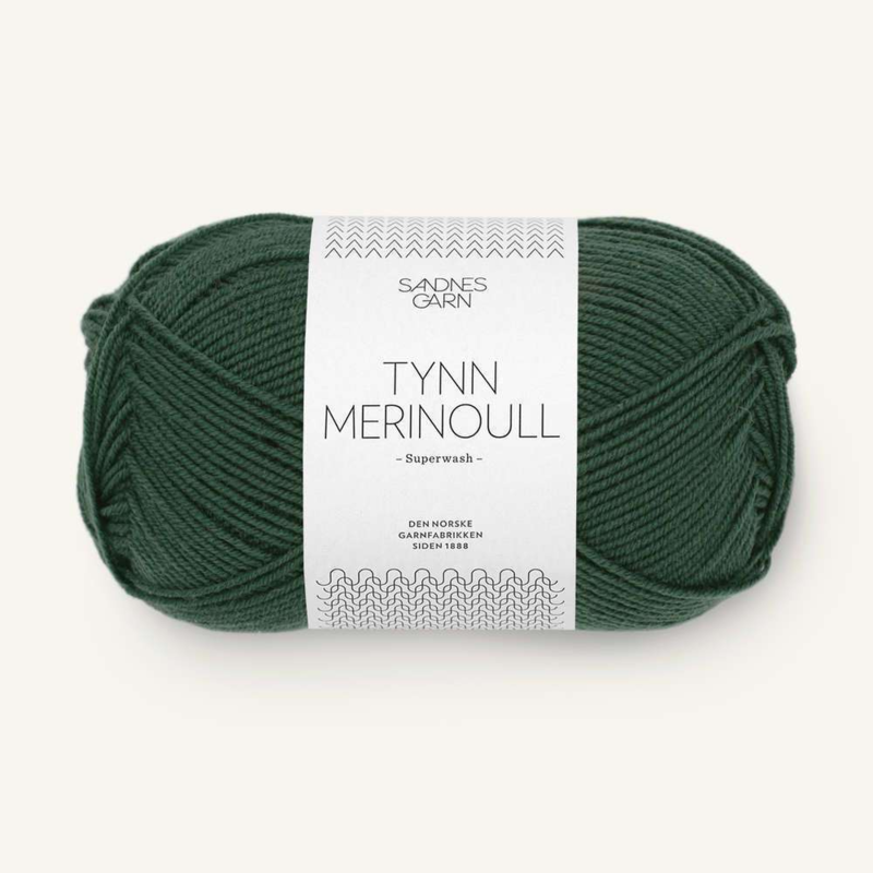 Sandnes Tynn Merinoull 8581 Deep Forest Green