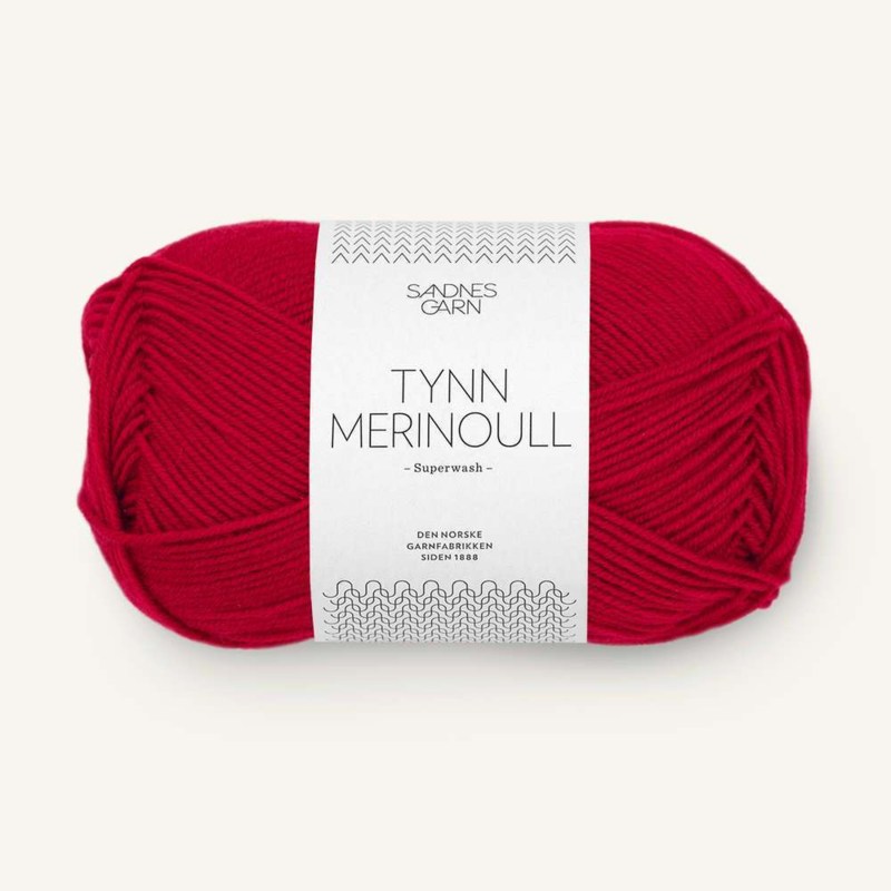 Sandnes Tynn Merinoull 4219 Red