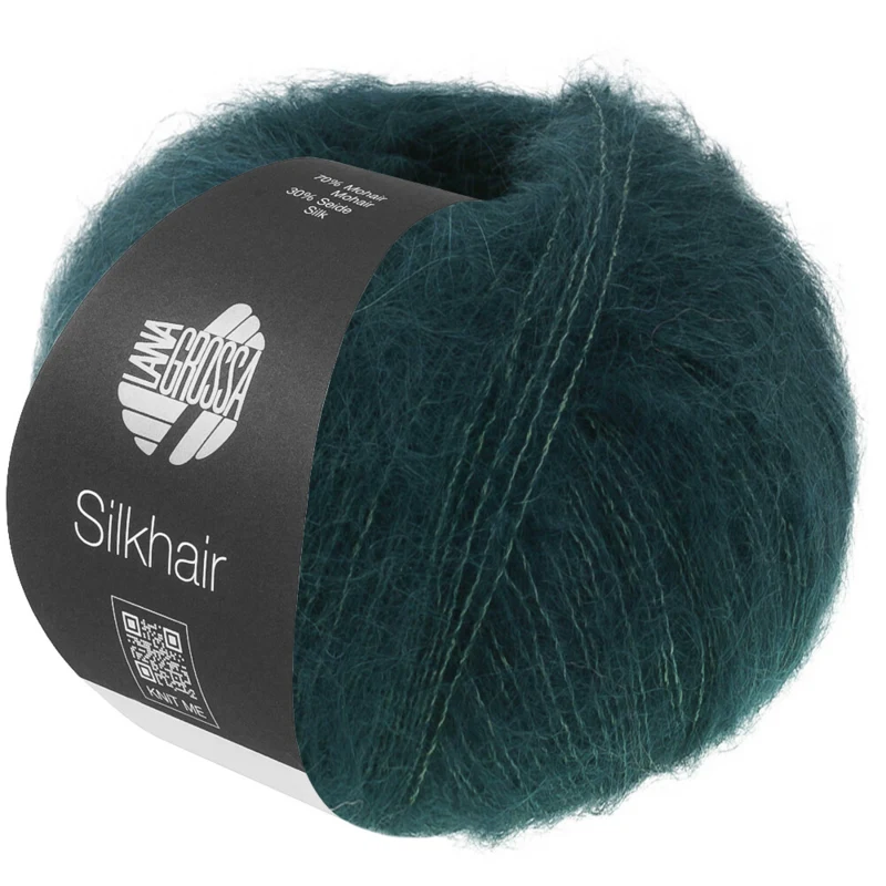 Lana Grossa Silkhair 231 Black green