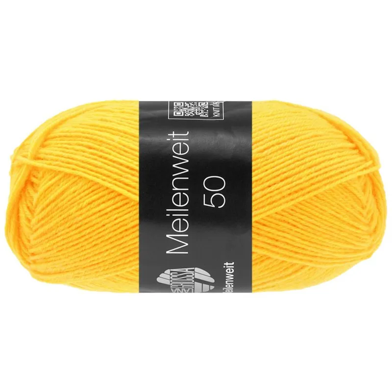 Lana Grossa Meilenweit 50 1421 Canary yellow