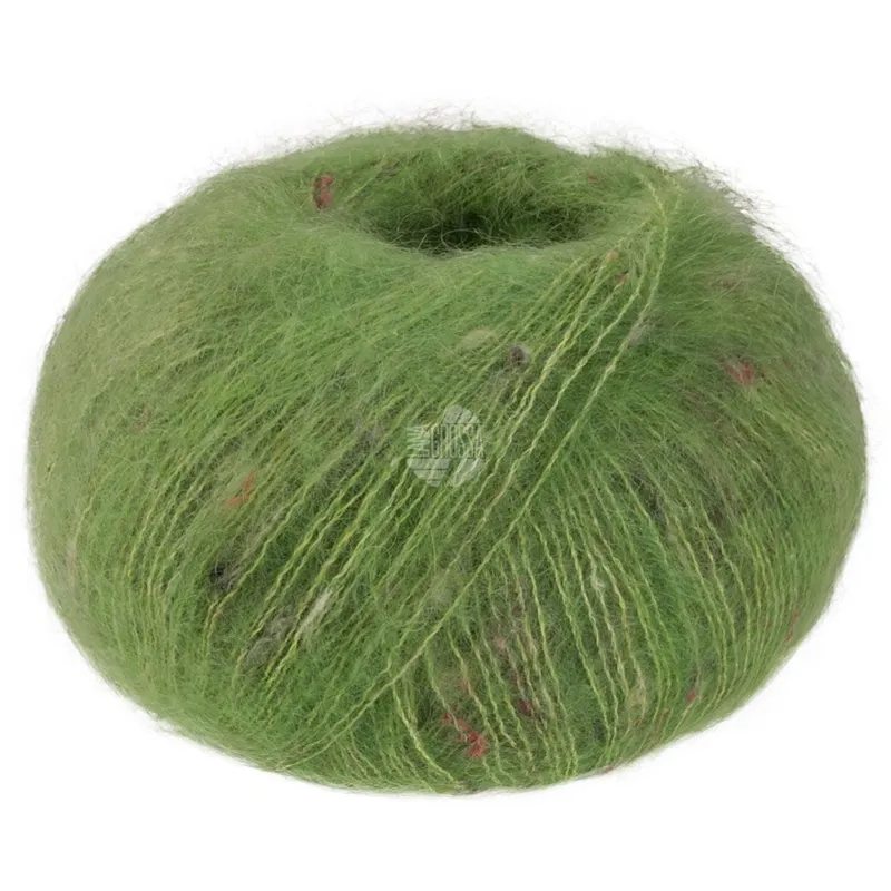 Lana Grossa Natural Superkid Tweed 633 Apple green