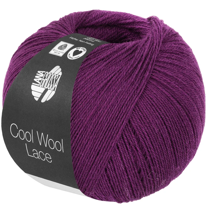 Lana Grossa Cool Wool Lace 67 Red violet