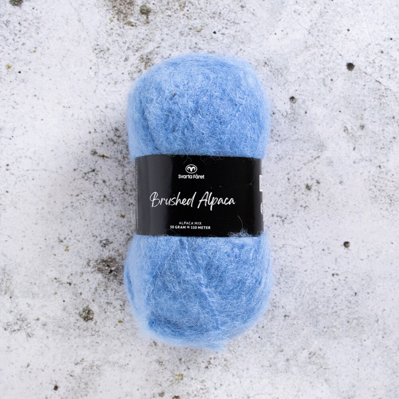 Svarta Fåret Brushed Alpaca 016 Sky blue