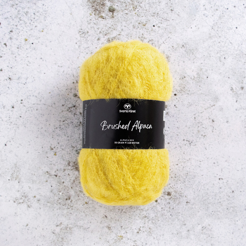 Svarta Fåret Brushed Alpaca 019 Sunshine yellow