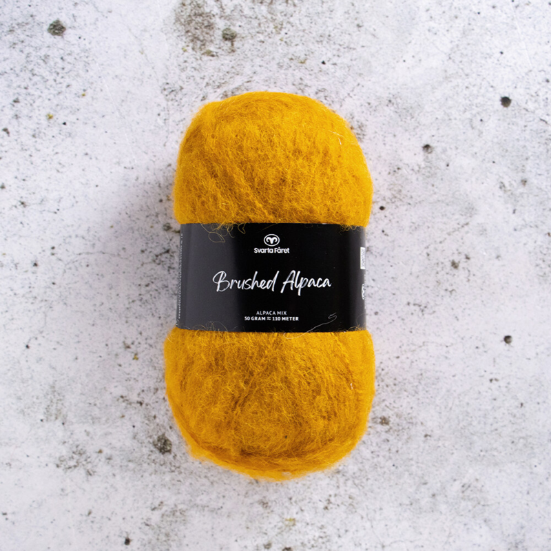 Svarta Fåret Brushed Alpaca 007 Amber aura