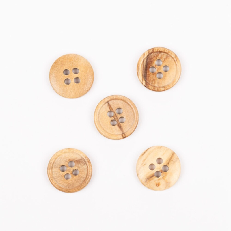DROPS Olive Wood (Brim), Button, 15 mm (No. 807)