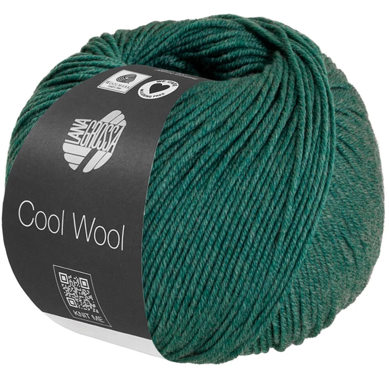 Lana Grossa Cool Wool Mélange 1505 Dark green heather