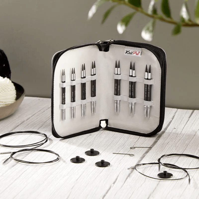 KnitPro Karbonz Special Interchangeable Circular Needle Set, Midi, 4 inches