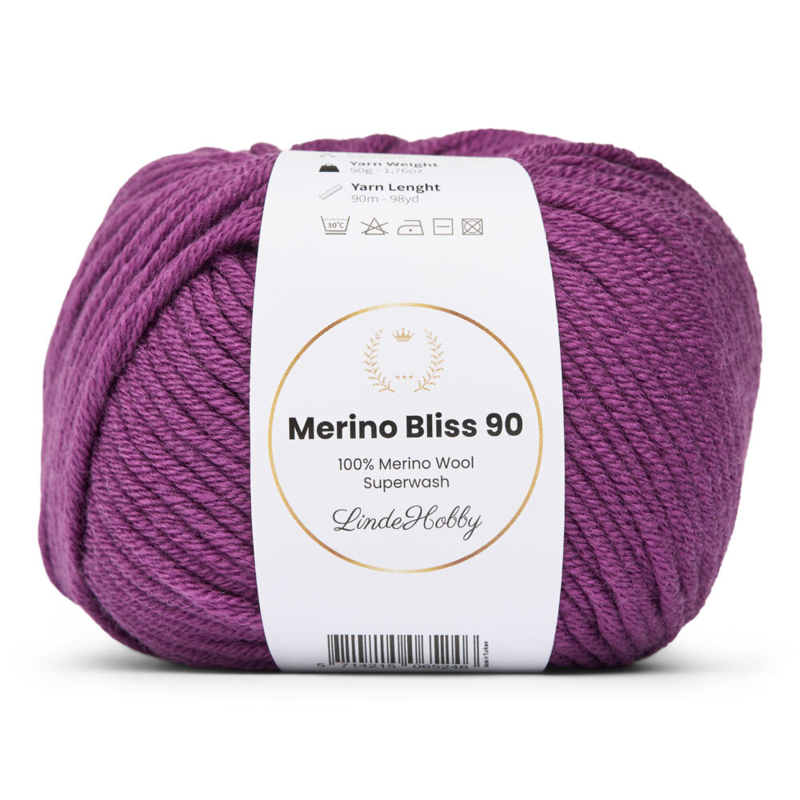 LindeHobby Merino Bliss 90 32 Dark Grape