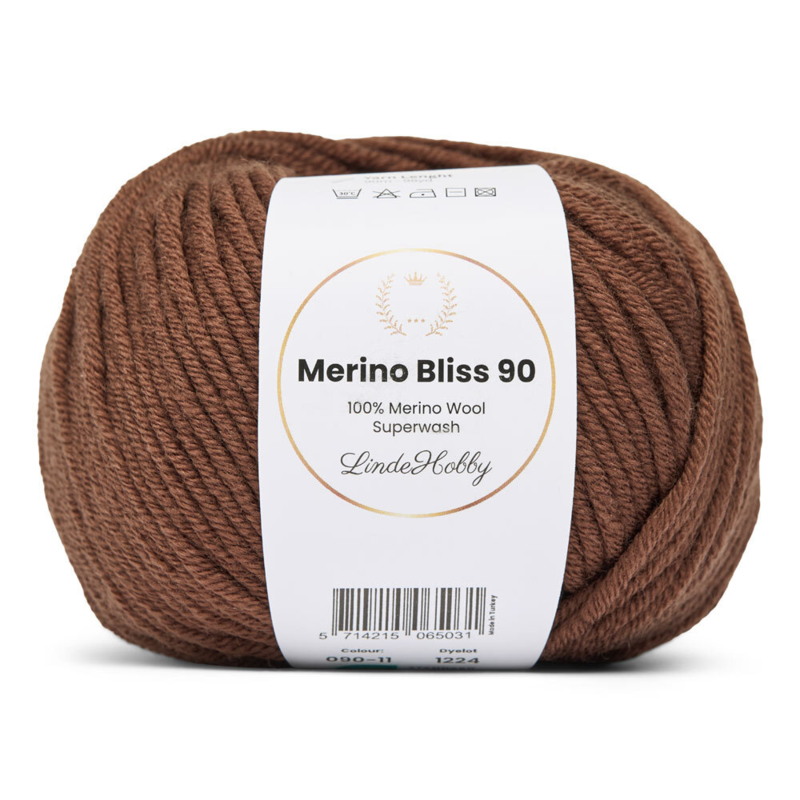 LindeHobby Merino Bliss 90 11 Dark Brown