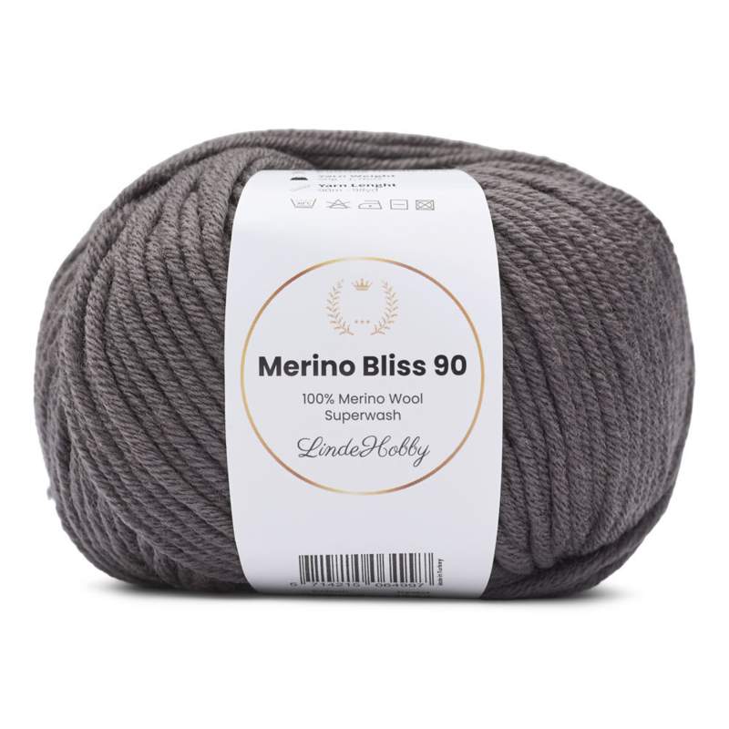 LindeHobby Merino Bliss 90 07 Charcoal