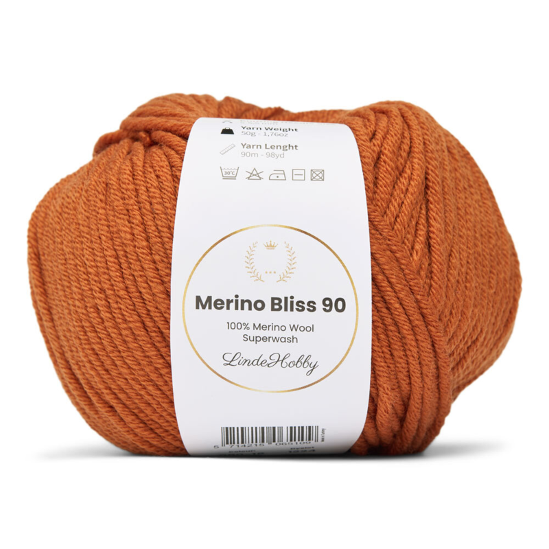 LindeHobby Merino Bliss 90 18 Burnt Cinnamon