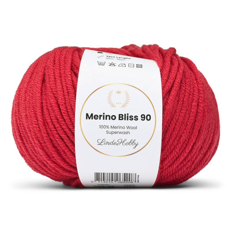 LindeHobby Merino Bliss 90 28 Ruby Red