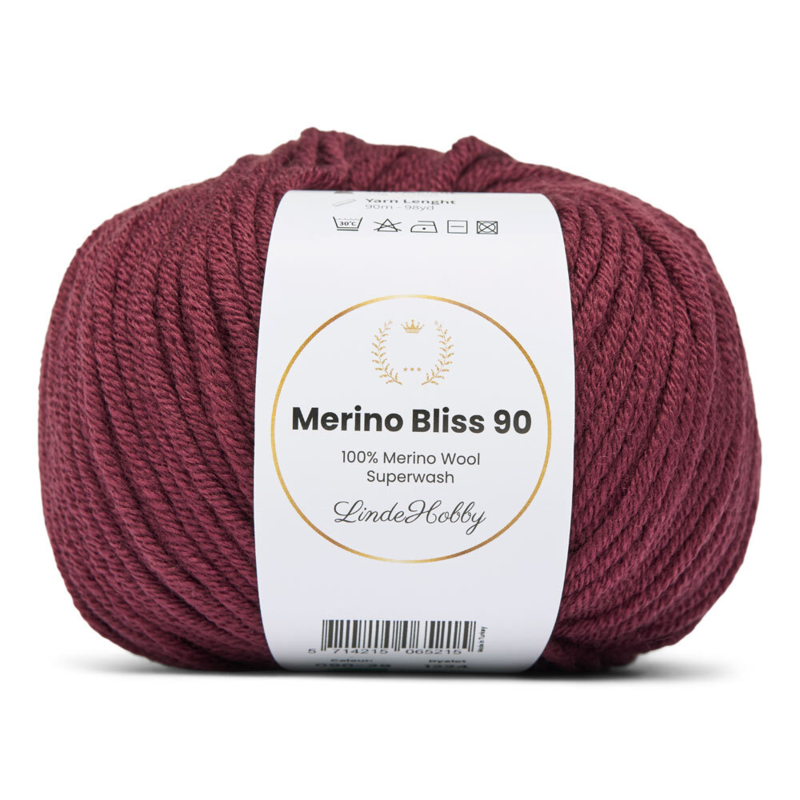 LindeHobby Merino Bliss 90 29 Dark Bordeaux