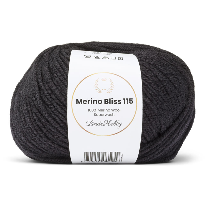 LindeHobby Merino Bliss 115 08 Black