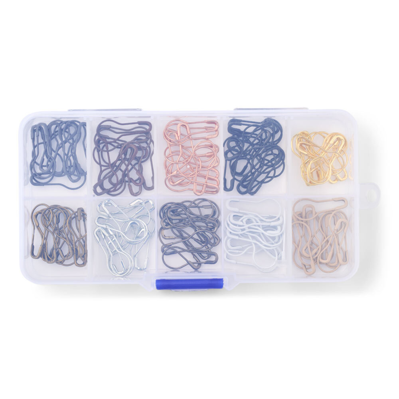 LindeHobby Metal Stitch Markers, 100 pcs