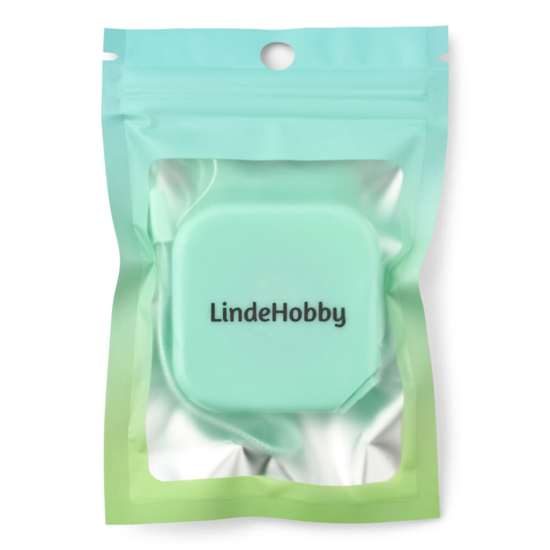 LindeHobby Square Retractable Measuring Tape, 150 cm Green