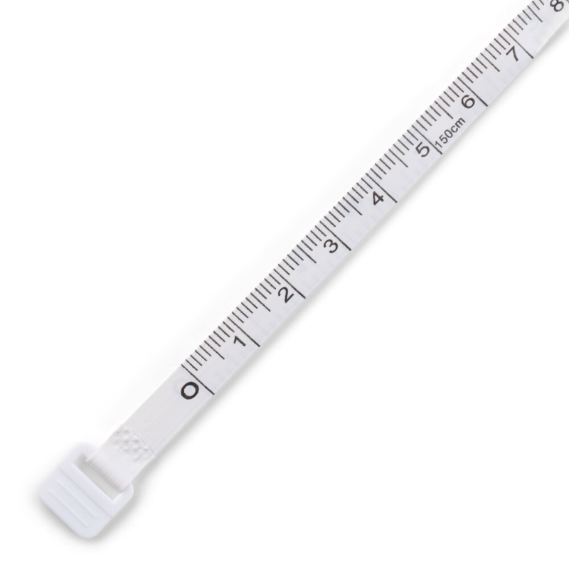 LindeHobby Square Retractable Measuring Tape, 150 cm White