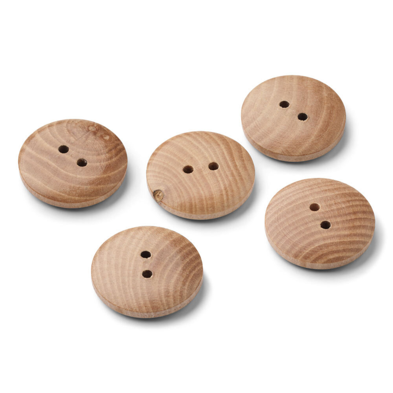 Lindehobby Wooden Buttons 22 mm, 5 pcs