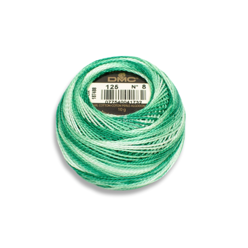 DMC Pearl Cotton 125 Heathered seafoam green