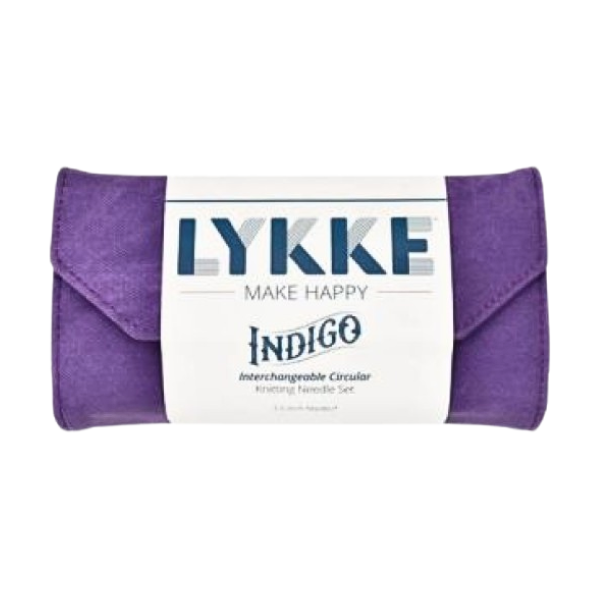 LYKKE Interchangeable Circular Needle Set Indigo, Violet, 9 cm