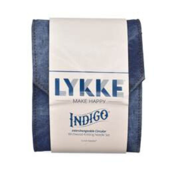 LYKKE Interchangeable Circular Needle Set Indigo, Starter Set, Blue, 13 cm