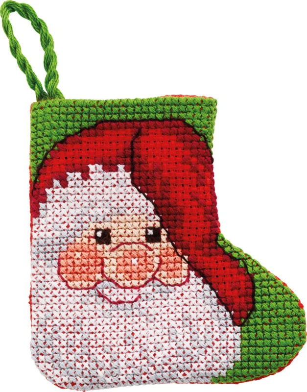 Embroidery Kit Santa Claus 7 x 7 cm / 2.76 x 2.76 in