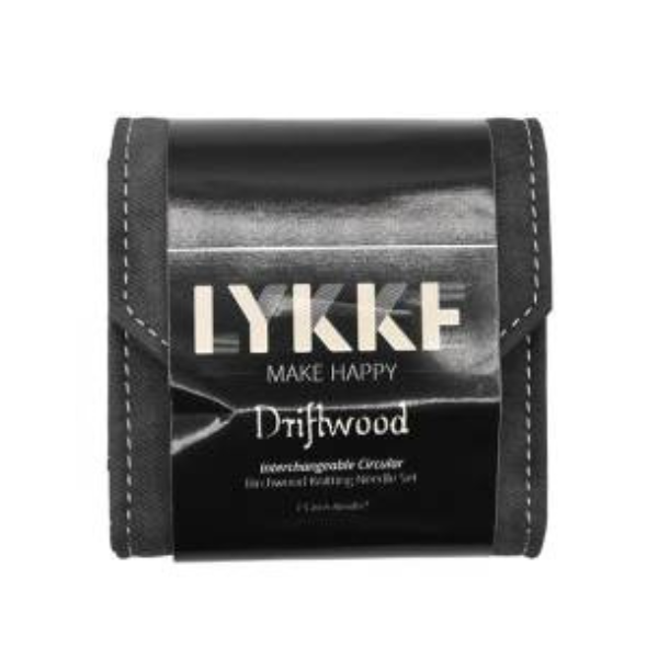 LYKKE Interchangeable Circular Needle Set Driftwood, Starter Set, Grey, 9 cm