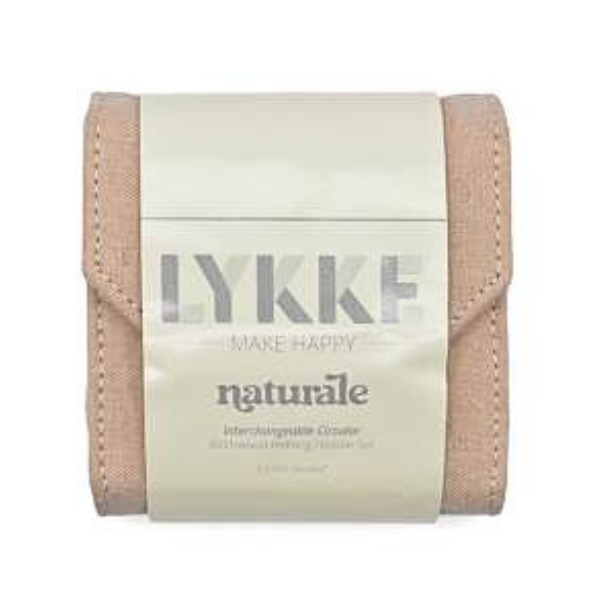 LYKKE Interchangeable Circular Needle Set Naturale, Starter Set, Beige, 9 cm