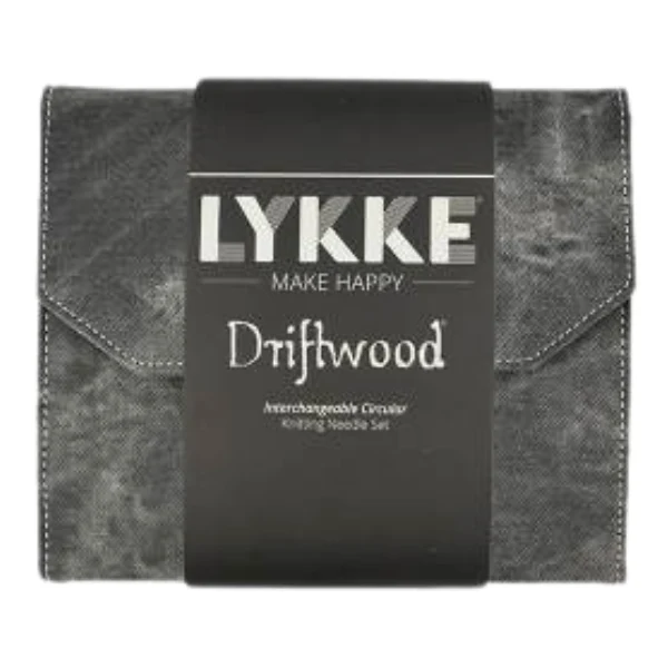 LYKKE Interchangeable Tunisian Crochet Hook Set Driftwood, Grey, 15 cm