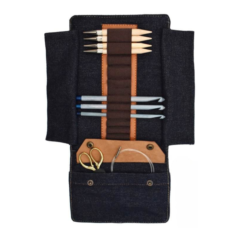 LYKKE Taylor Case for Interchangeable Circular Needles, 13 cm Light brown