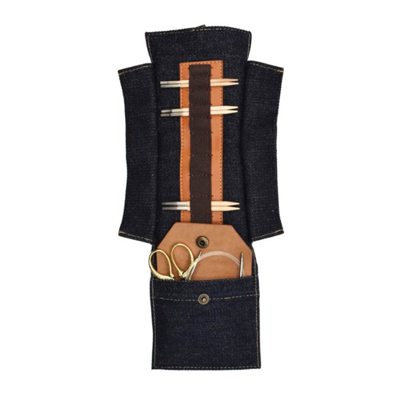 LYKKE Taylor Case for Interchangeable Circular Needles, 9 cm Light brown